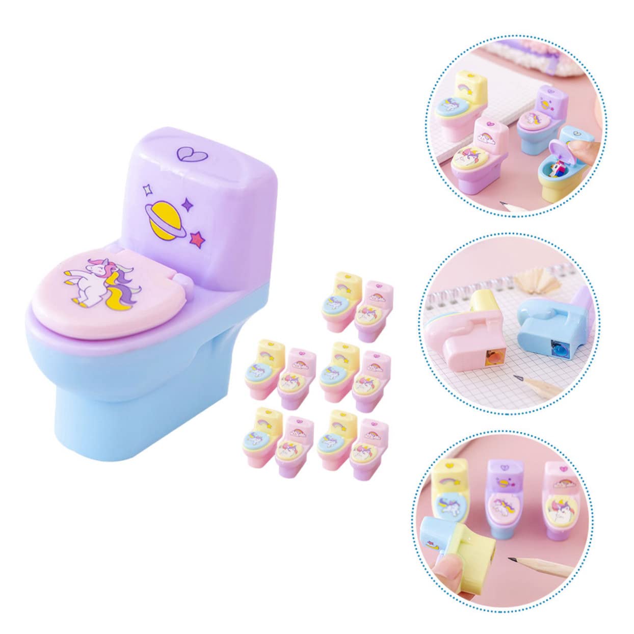 SHINEOFI 48pezzi Temperamatite Adorabili Per Design Scuola e Casa Accessorio Per