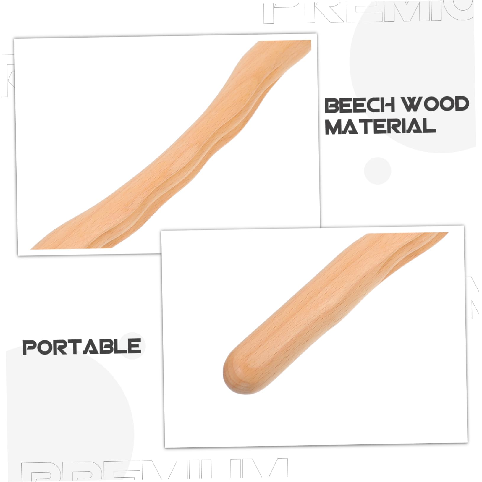 Healeved 4piezas Masajeador De Pies De Madera Con Herramienta De Masaje Manual y Varillas De Masaje Para y Relajación Diaria