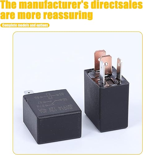 Miniatura 3 de 4 relés de 5 pines para automóvil, multiusos, relé estándar resistente para motor de automóvil, relé de arranque multifunción de 12 V24 V 30 A,