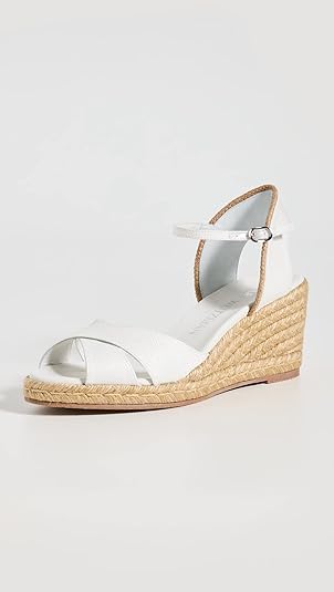 Amazon.com | Stuart Weitzman Mirela II Espadrille Wedge Adobe/Natural 5 B |  Shoes