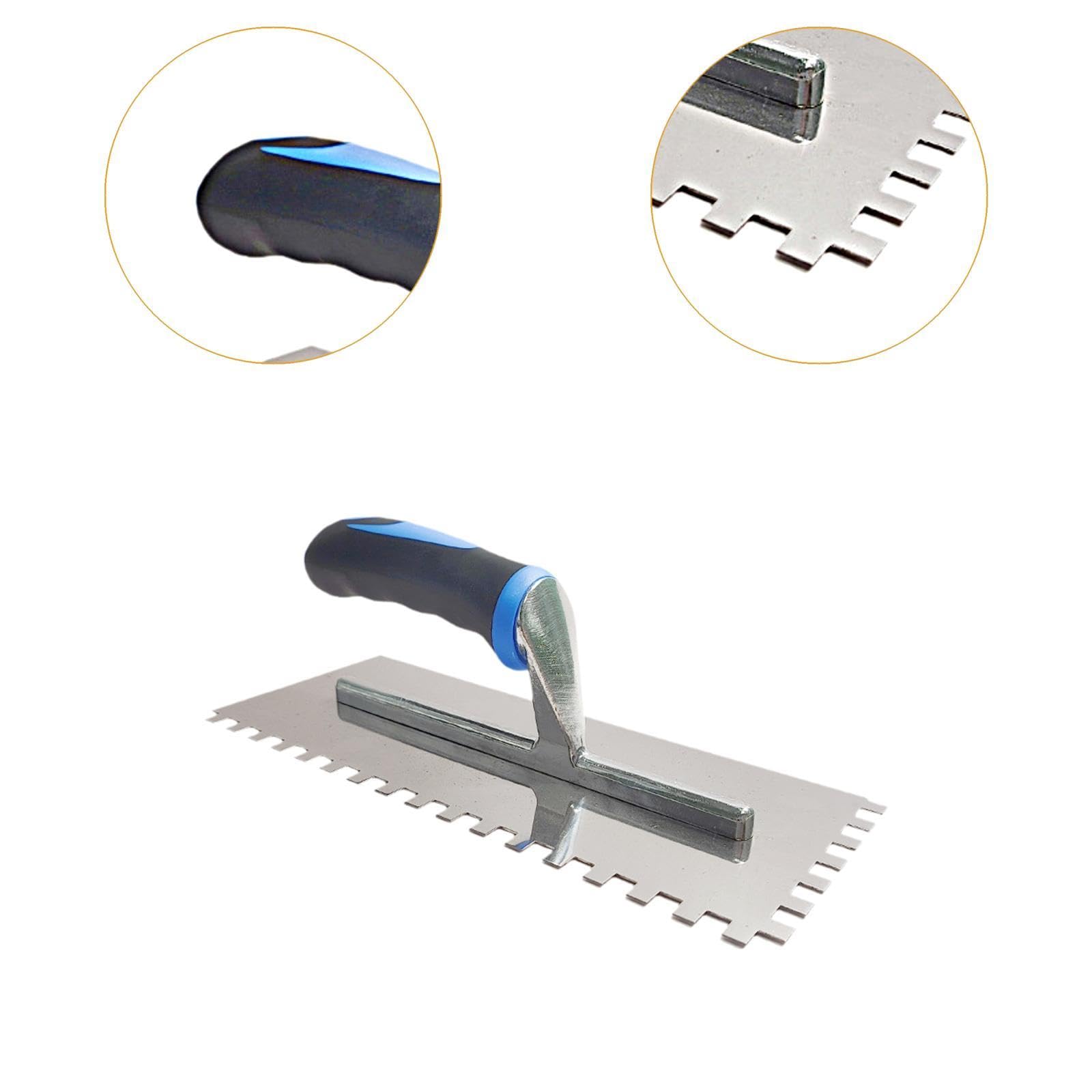 Qianly Kelle für Fliesenverlegung, Trockenbau Und Bodenarbeiten, 8 Mm Vierkantzahn