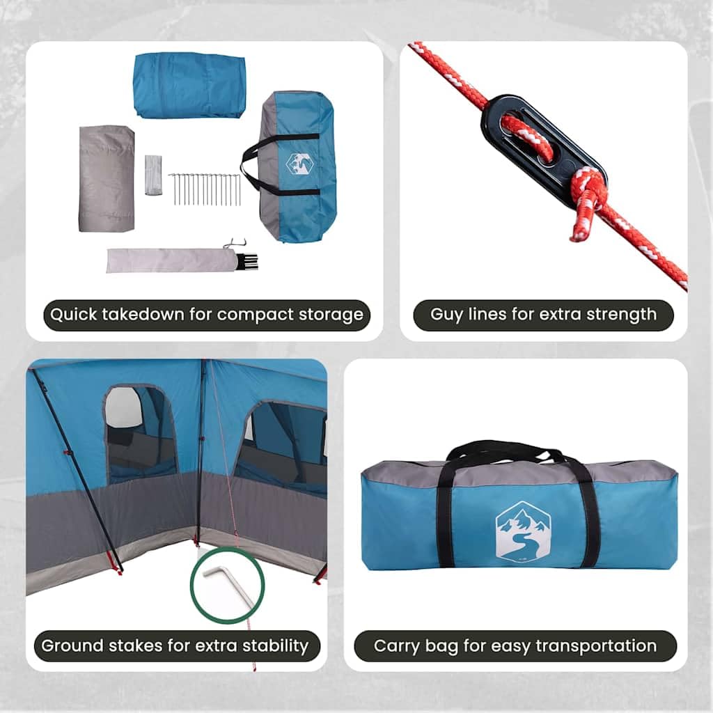 vidaXL Tenda da campeggioTenda da EsternoTenda Familiare