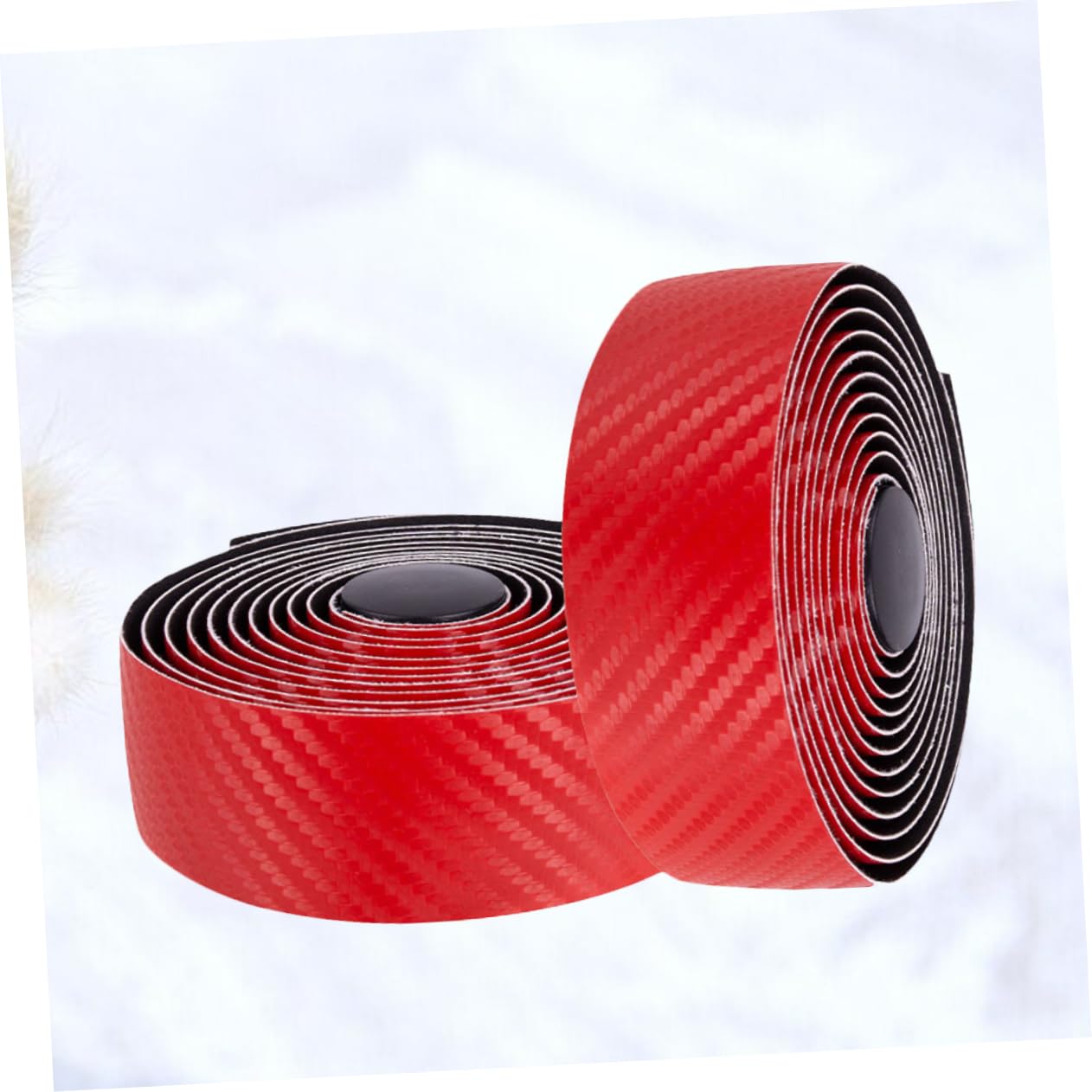 Sosoport 6rollos Cinta De Manillar De Bicicleta De Fibra De Carbono Antideslizante y Práctica Para Bicicletas De Carretera De Rojo Para Hombres y Mujeres