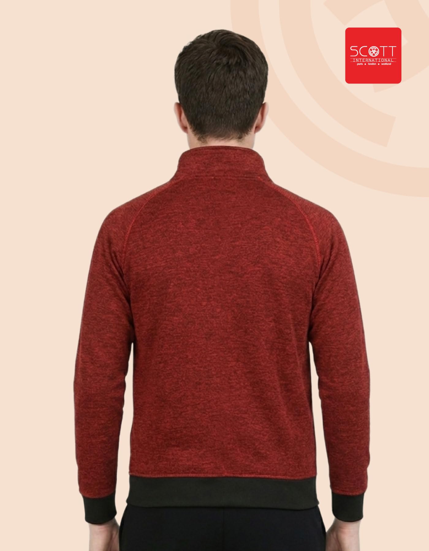 Scott International Jackets for Men | Winter wear | Men's Polyester Full Sleeve Zip with Pocket | Men Jackets | Winter Standard length Jackets - Image 3 thumbnail