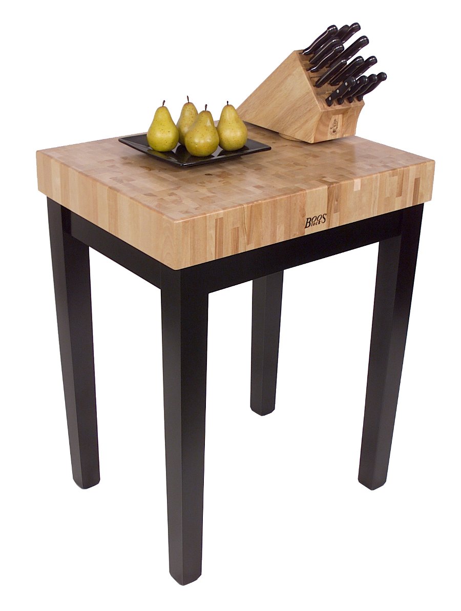 Amazon.com: John Boos American Heritage Chef's Block Prep Table with Butcher  Block Top Base Finish: Barn Red, Shelves: Not Included : Home & Kitchen