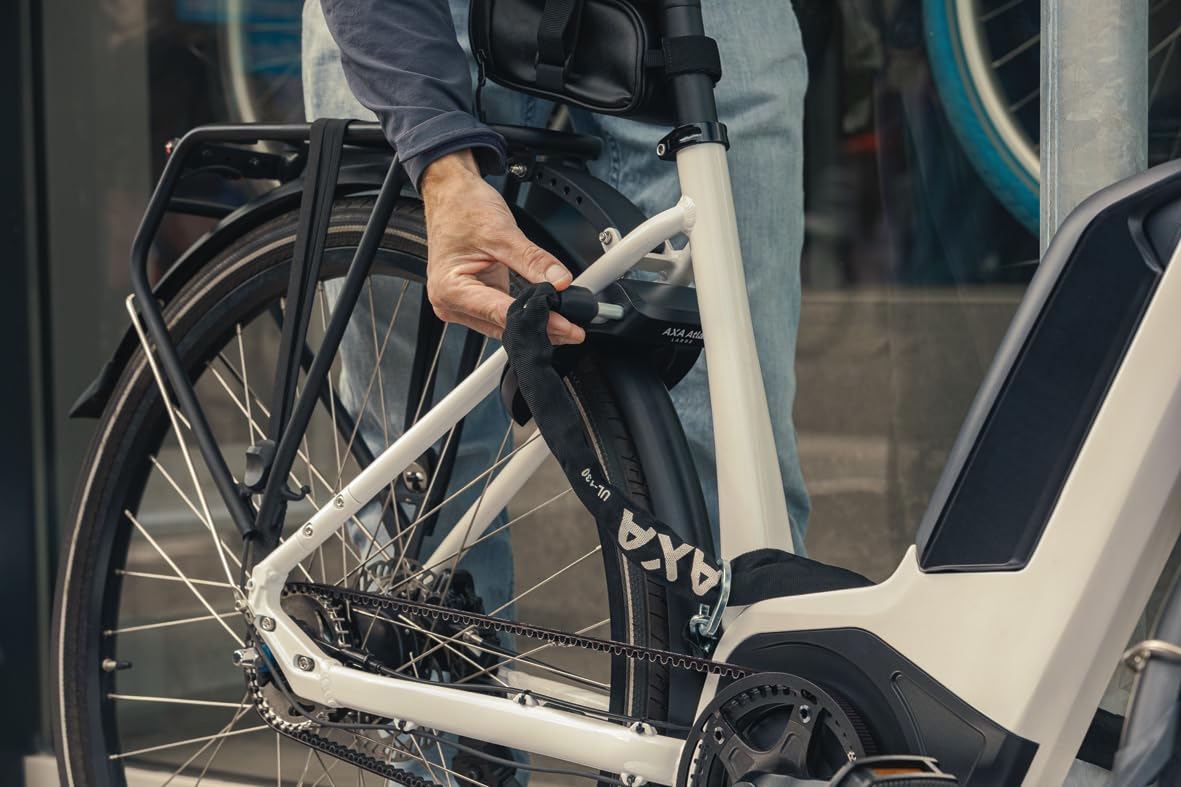 AXA Atlas Large Retractable – Antivol de Cadre avec Cylindre Haute sécurité – Niveau de sécurité 14 – Clé Amovible