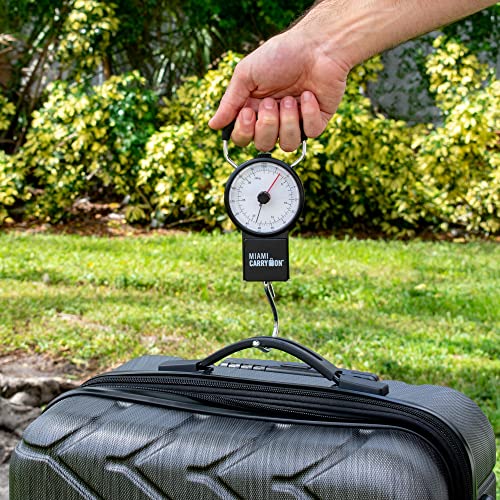 Image of Mechanical Luggage Scale with Tape Measure, Up to 80 Pounds (Orange)