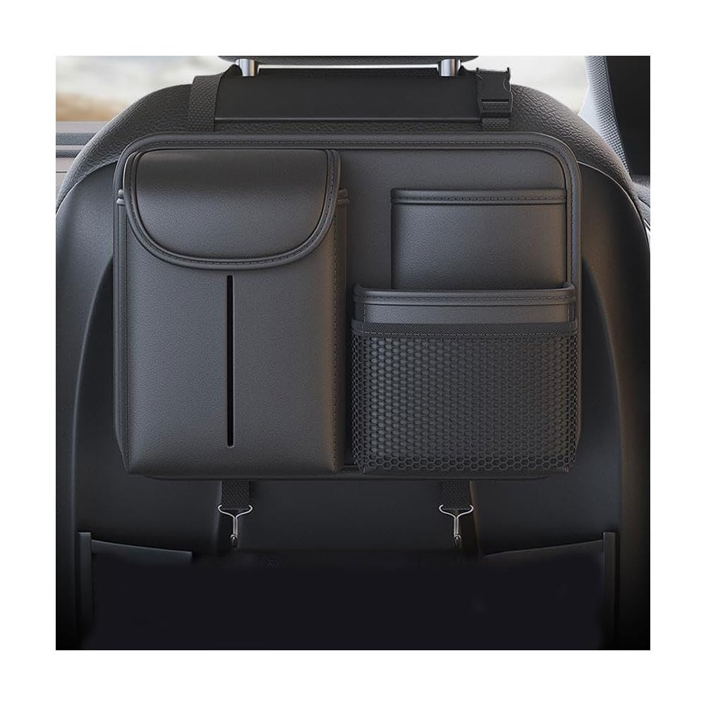 Organizer per Sedile Auto per Jeep Renegade/Wagoneer, Organizzatore Sedili Tasca Portaoggetti Multi Tasche Seggiolino Schienale Accessories,A/Black