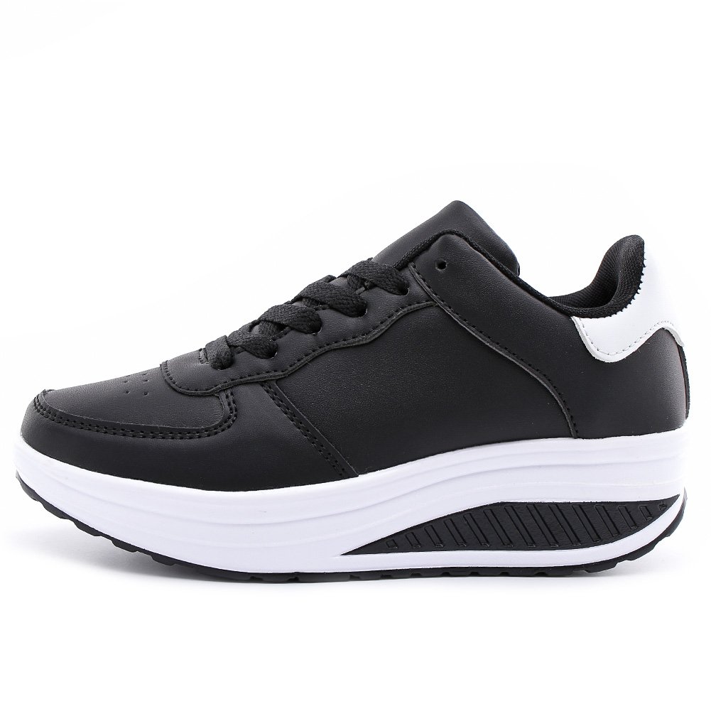 Mujer Cuña Deportivas Zapatillas Plataforma Casual Running Sneakers Ligero Caminar Zapatos