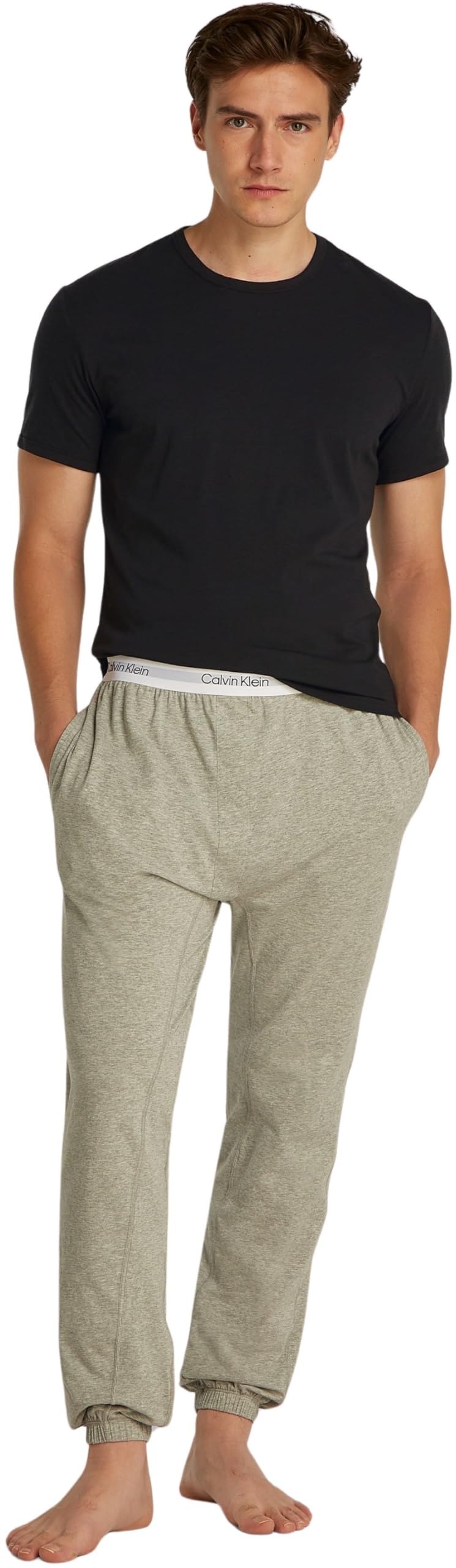 Calvin Klein T-Shirt Manches Courtes Lot de 3 Homme Crew Neck Basic