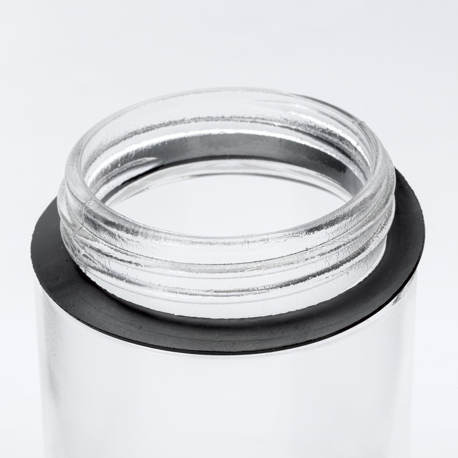 Verre de rechange pour abat-jour transparent avec joint, verre fileté uni Ø100 mm filetage 80 mm H160 mm 60 W pour usage extérieur
