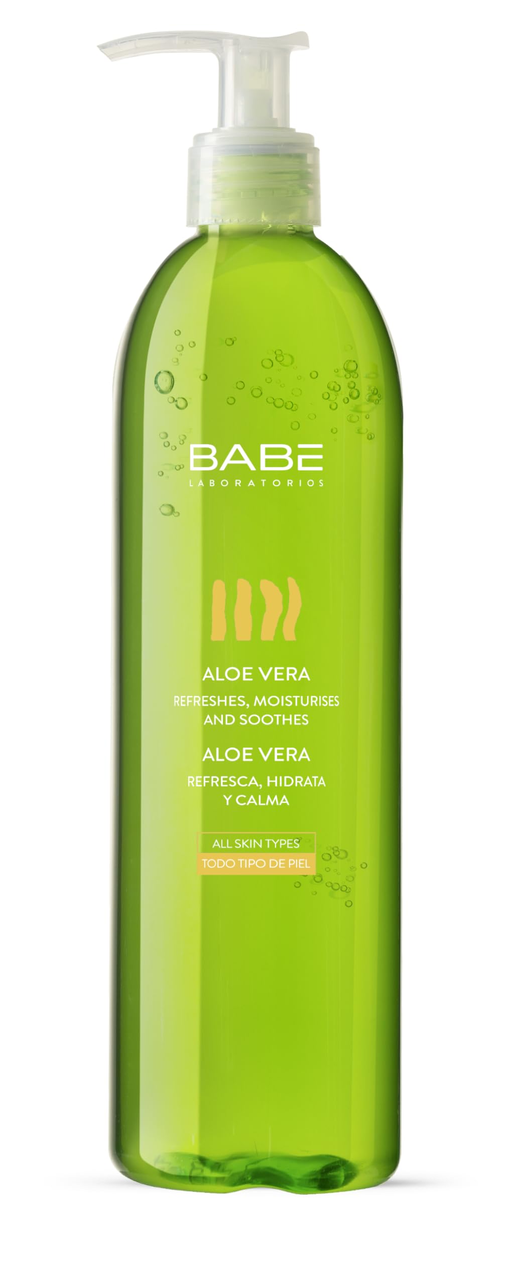 Laboratorios Babé Pure Aloe Vera Gel 395ml Refreshing, Moisturising, Soothing and Regenerating, Ideal for Sunlight, Shaving, Hair Removal and Medical Aesthetic
