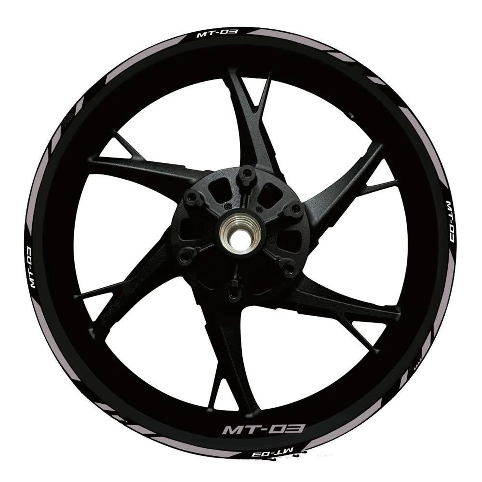 Piwine Style 21 Stickers Motorcycle Wheel Stickers Reflective Decals Rims For Yamaha Mt-03 Mt 03 Mt03 2020-2022(Style 21)