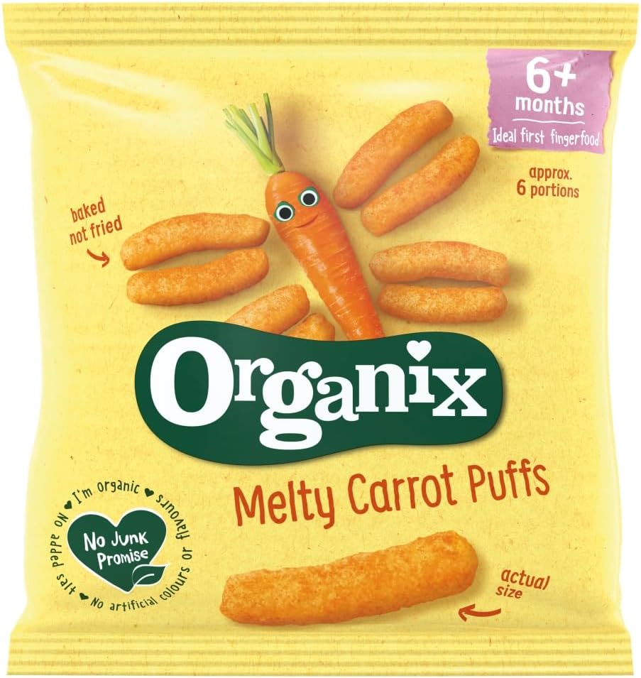 Organix Finger Foods Carrot Sticks, 20g
