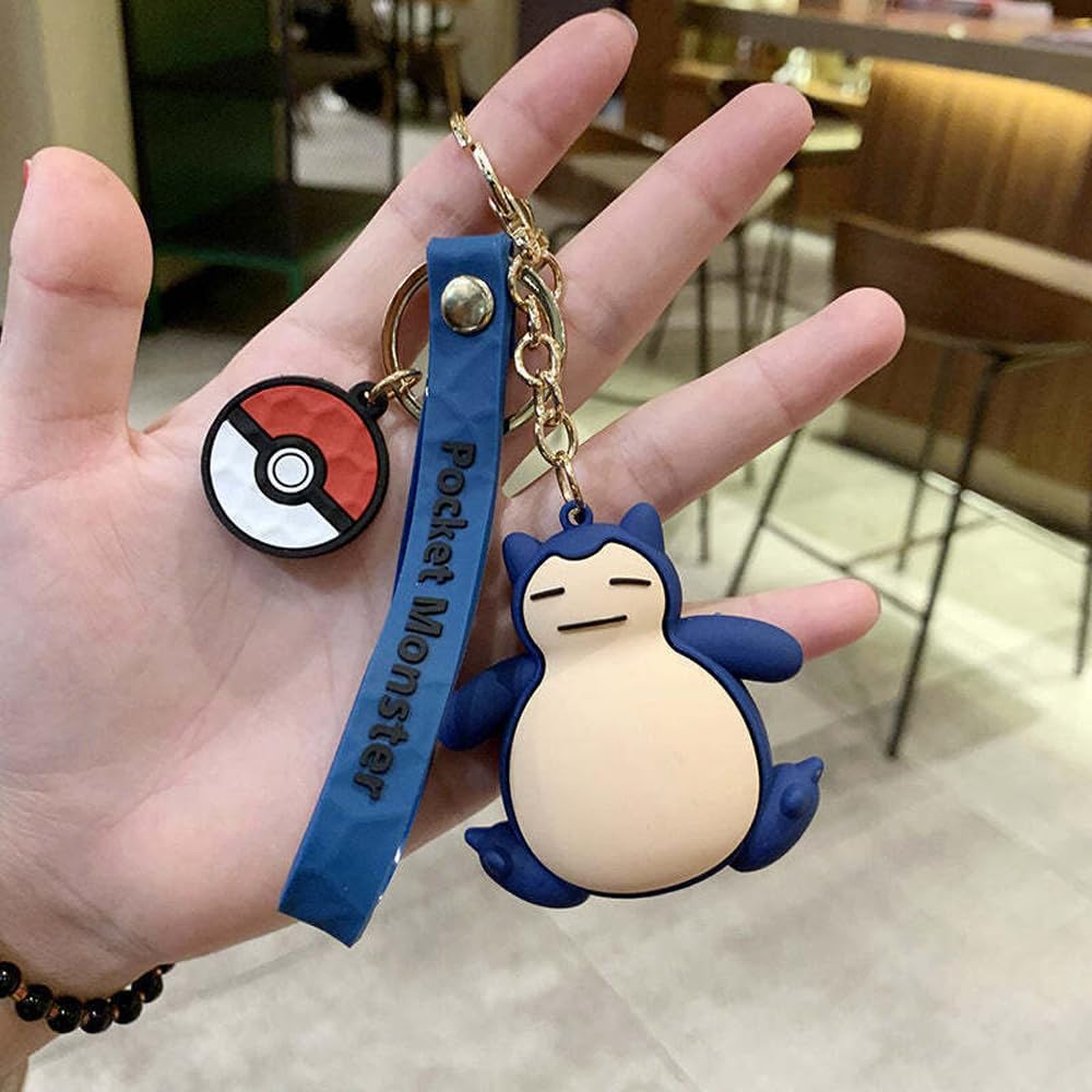 Penny Wise® Cute Pokimon 3D Keychain | Cute Keyring & Quirky Bag Charm | Hard Silicone, Unbrekable | Travel Essential | Kids Friendly | Comes With A Strap & Bag Hook | Single Piece. (Snorlax) (B0D5LTK6MF) Amazon Price History, Amazon Price Tracker