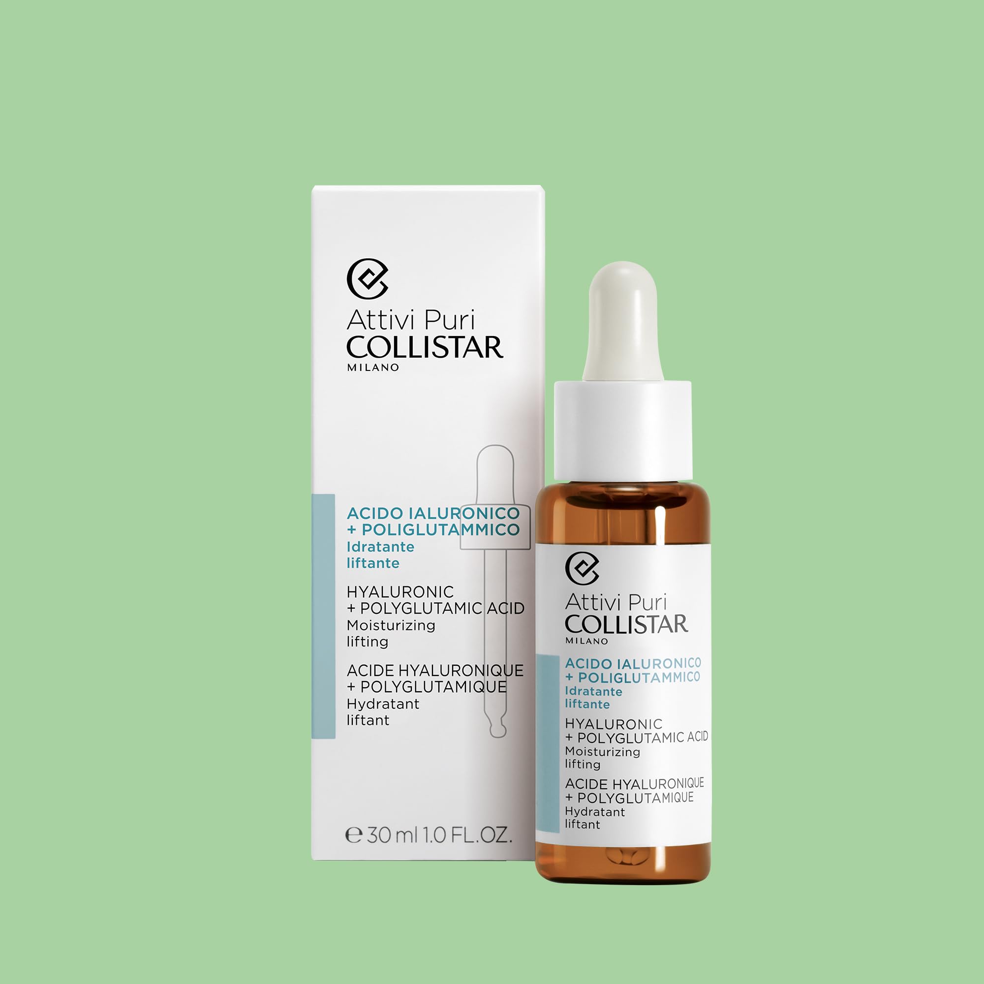 Collistar Attivi Puri Cofanetto Regalo Donna Anti-Età, Crema Balsamo Collagene + Malachite 50ml, Gocce Acido Ialuronico + Poliglutammico 5ml, Contorno Occhi Acido Ialuronico + Peptidi 5ml