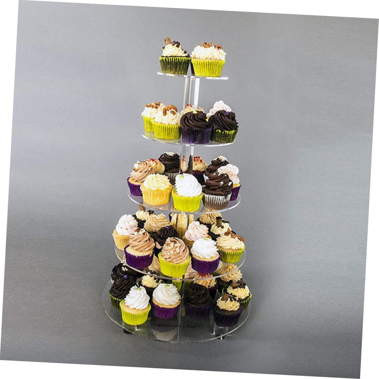 Cabilock 1pc Five-Layer Cake Display Stand Multi-Tiered Dessert Holder for Weddings Birthdays and Parties Elegant Macaron and Cupcake Rack Sturdy Design for Showcasing Treats