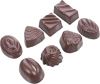 8個デスクトップ用卓上フェイクチョコレート模型 高耐久製シミュレーションチョコディスプレイ 子供玩具兼写真撮影小道具 多用途デザート飾り