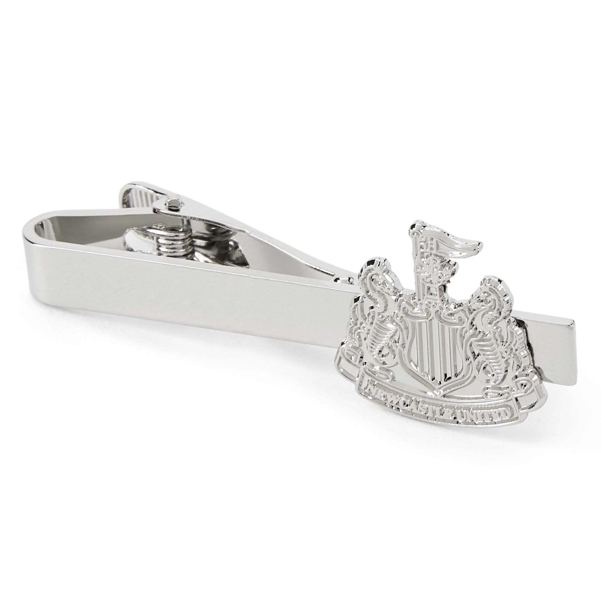Officially Licensed Newcastle Utd Silver Plated Crest Tieslide