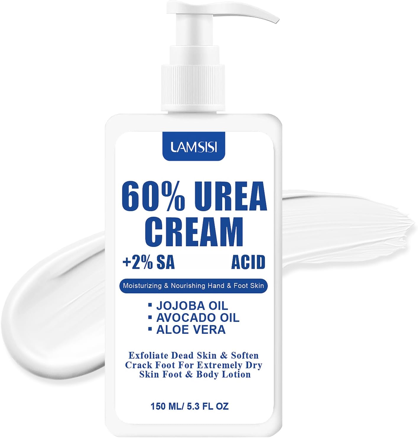 60% Urea Cream, Foot Cream, Cracked Heel Repair Cream For Feet and Hands, Callus Remover For Dry And Hard Skin, Urea Cream for Hand Foot Body Care 150g