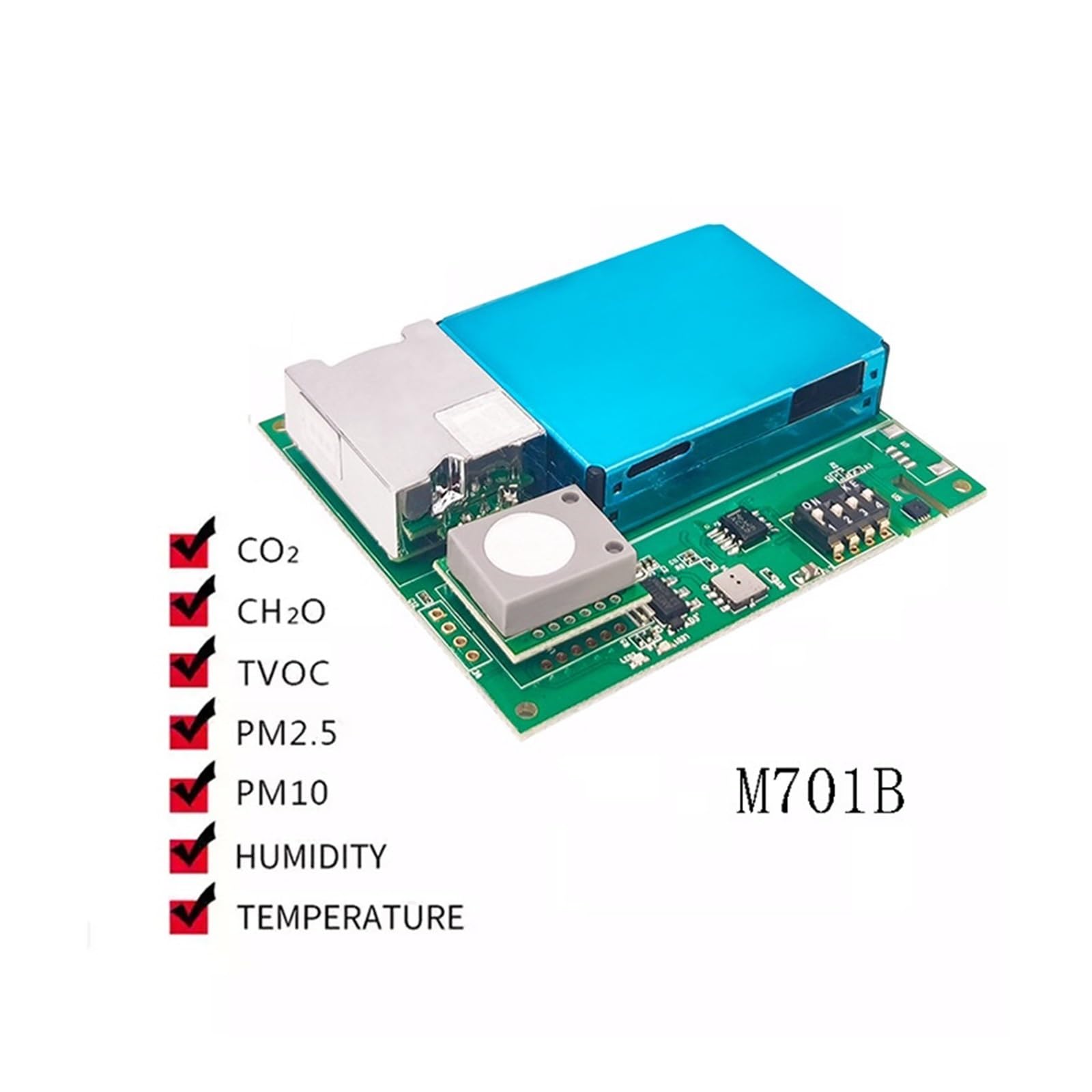 Sensor PM2.5, detección de Calidad del Aire, Sensor CO2, TVOC, HCHO, módulo partículas for Polvo M701B(M701b-uart)