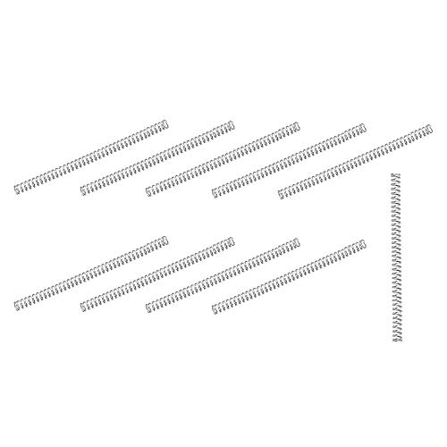 Miniatura 87 de METALLIXITY Resortes de compresión (0.012 x 0.118 in de diámetro exterior, 1.18 pulgadas de longitud libre) 10 unidades, resorte de extensión