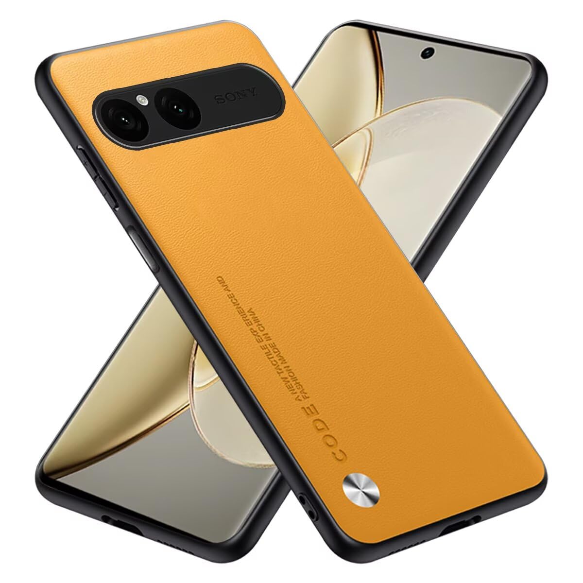 RankOne Case Compatible with Smartphone, Compatible with Sony Xperia 10 VII (Seventh Generation) (6.1 Inches), Silicone Case – Yellow