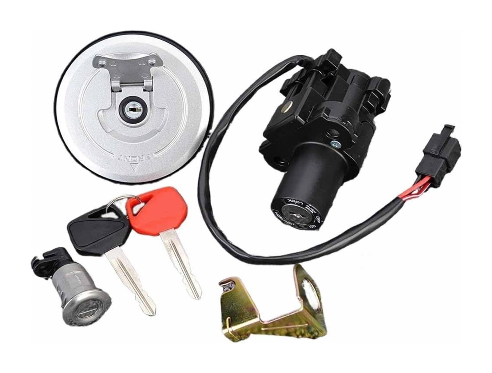 Cerradura De Encendido para CB300F ABS 2015-2019 35010-K33-700 Interruptor De Arranque Tapa Combustible Gas Juego Cerradura con Llaves