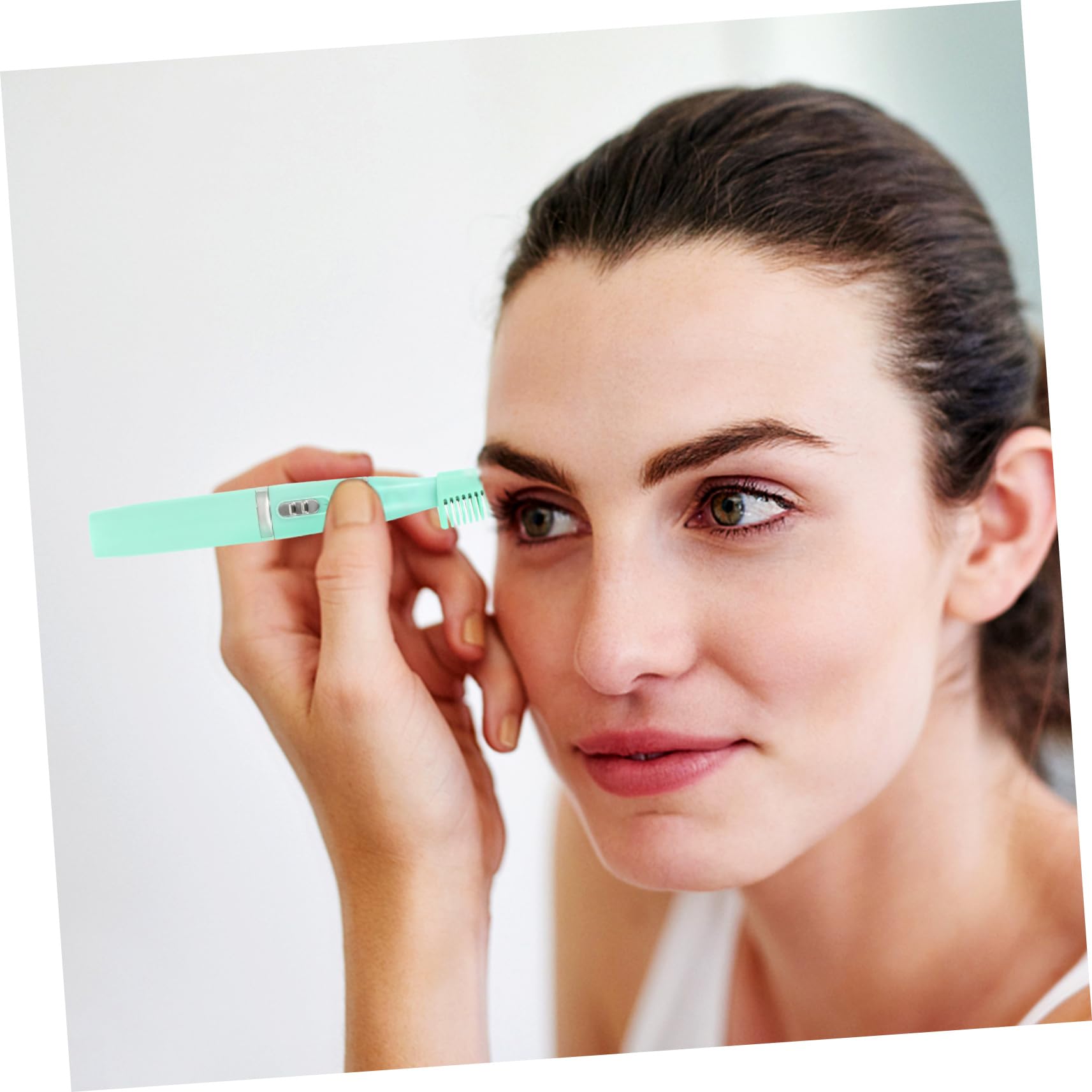 OUNONA 1Pc Creative Remover Trimmer for Eyebrows Safe Easy to Use USB Rechargeable Personal Hair Trimmer Ergonomic Design for Gentle Grooming Green