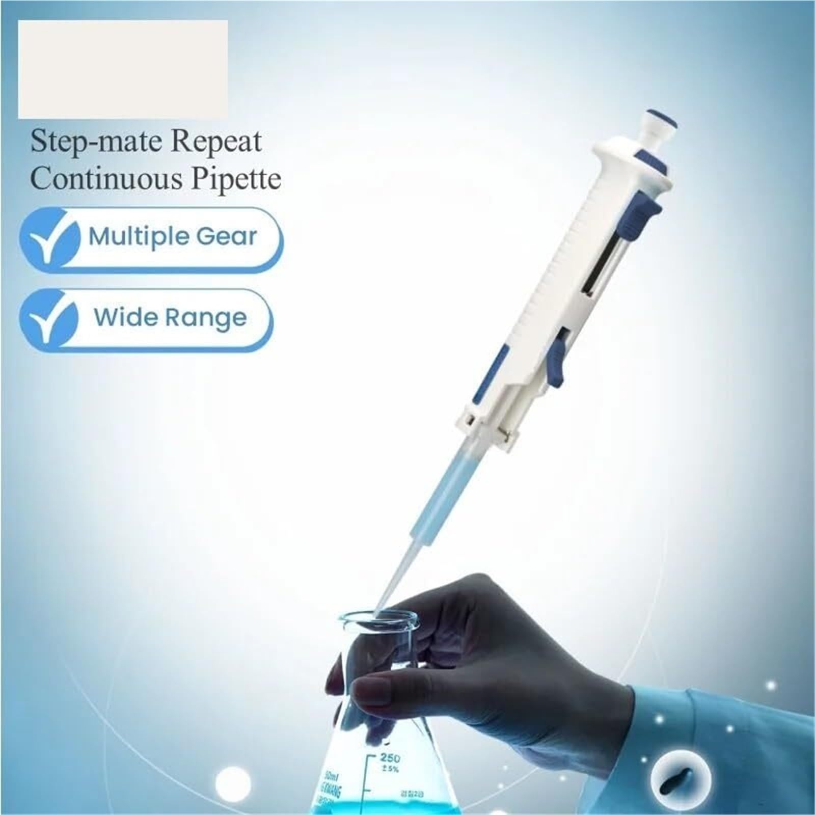 Pipety Pipeta, Laboratoryjny Dozownik Ciągły, Regulowana, Ręczna Z Końcówką 5ml,Laboratorium