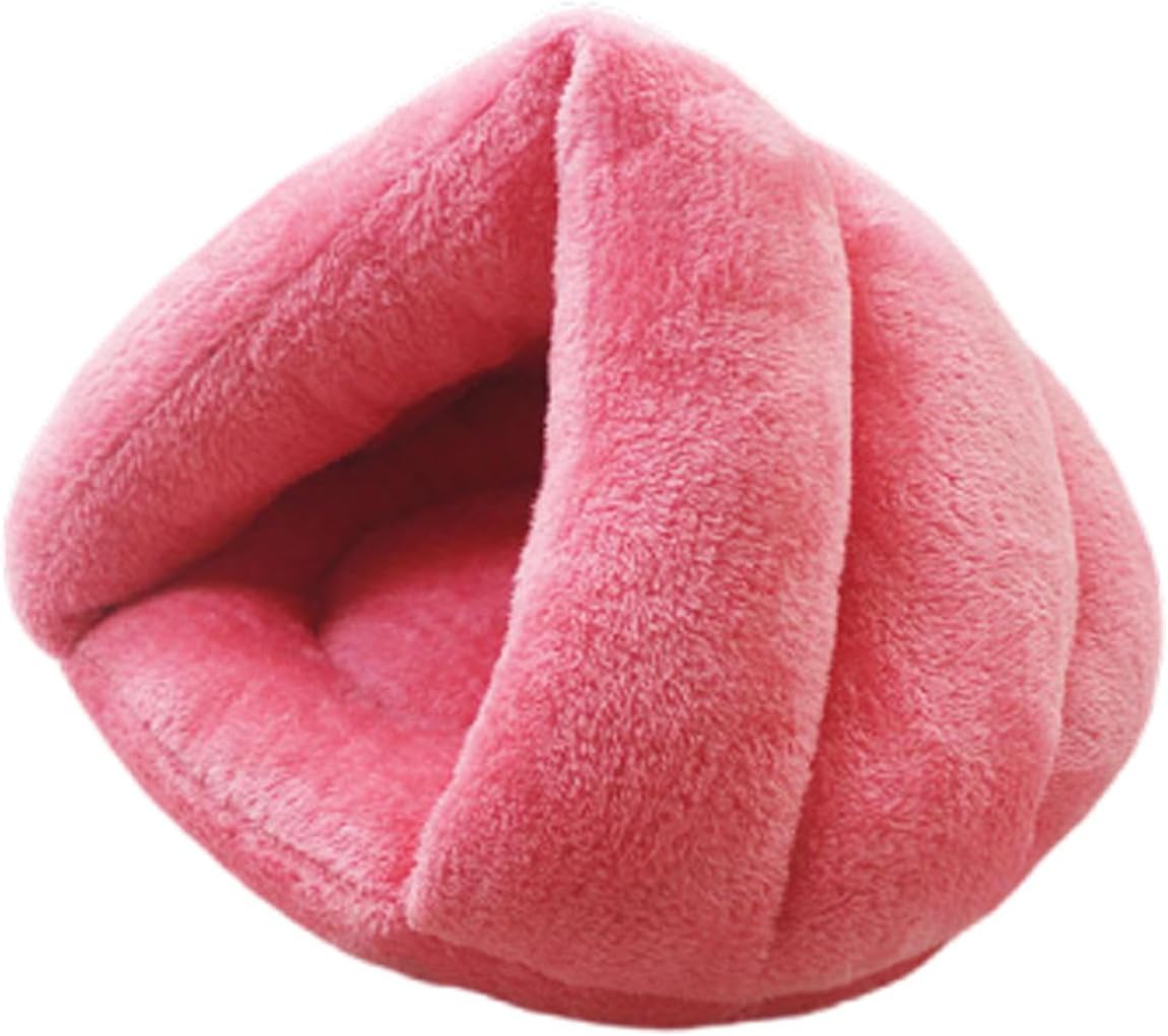 Pet Tent Cave Bed for Small Medium Cats Dogs Pets Sleeping Bag Thick Fleece Warm Slipper Dog Bed Cuddler Burrow House Hole Igloo,D-30 * 27 * 26