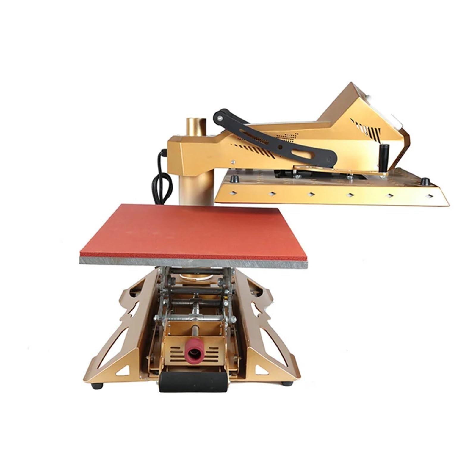 EDEDE Macchina per pressa a Caldo, Macchina da Stampa a trasferimento Termico Piatta, pressa di Calore for Magliette oscillante 38 * 38 cm per Attrezzature per Stampa a trasferimento Termico