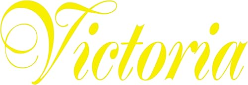 Miniatura 10 de VWAQ Calcomanía de pared personalizada con nombre para habitación de niñas, CS94 (6 pulgadas de alto, morado)