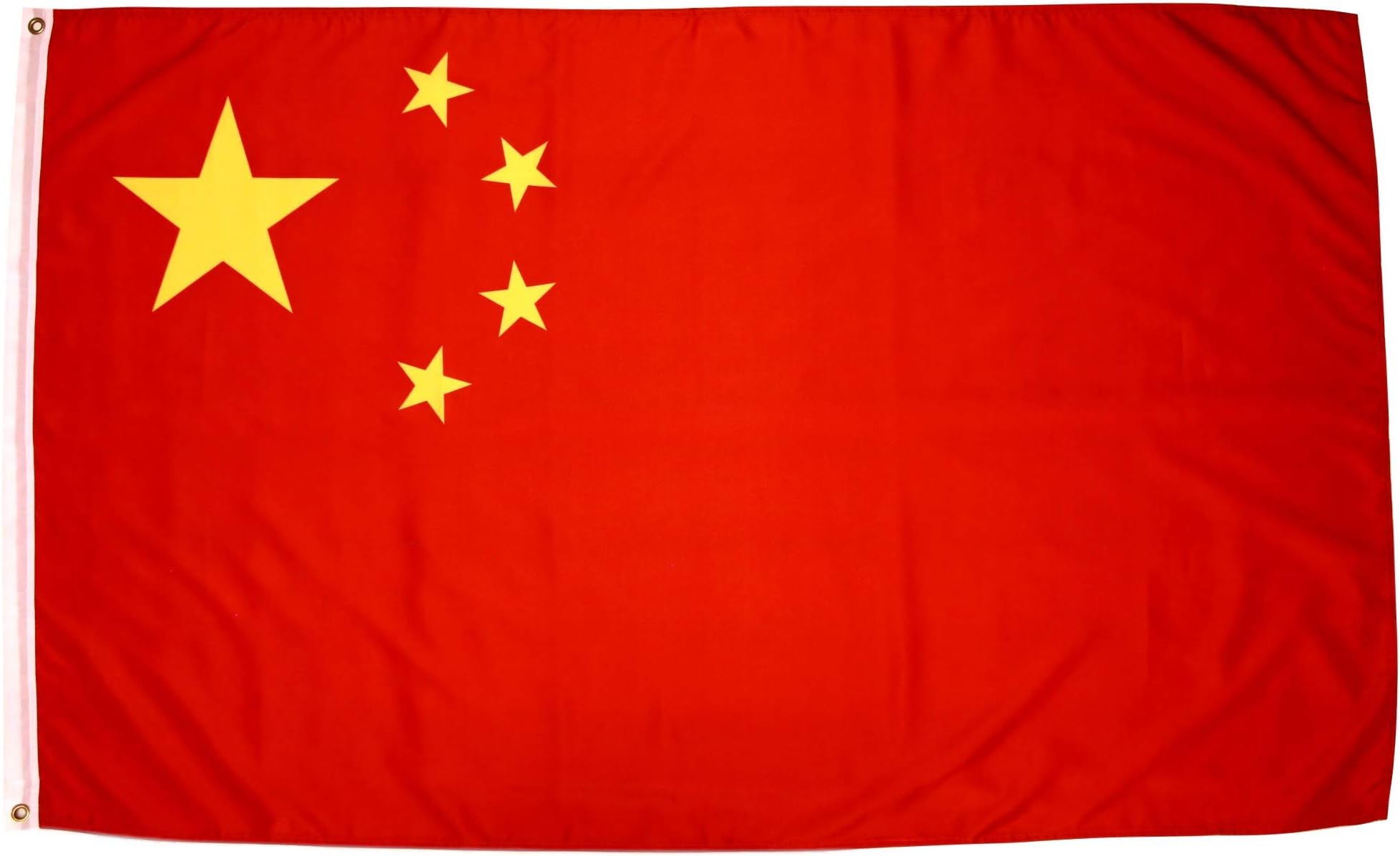 China Flag with Polyester Fabric Two Brass Grommets and Double Stitched Edges 3x5 Chinese Flag 3x5 Flag of China