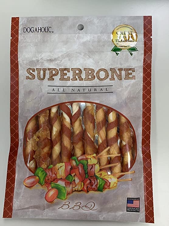 DOGAHOLIC Superbone All Natural Chicken Sticks Dog Treat, 9 in 1, Healthy Treat Suitable for All Types of Breeds of Dogs Flavour-BBQ (Pack of 6) Sold by MS Traders (B0C3W8VZ92) Amazon Price History, Amazon Price Tracker