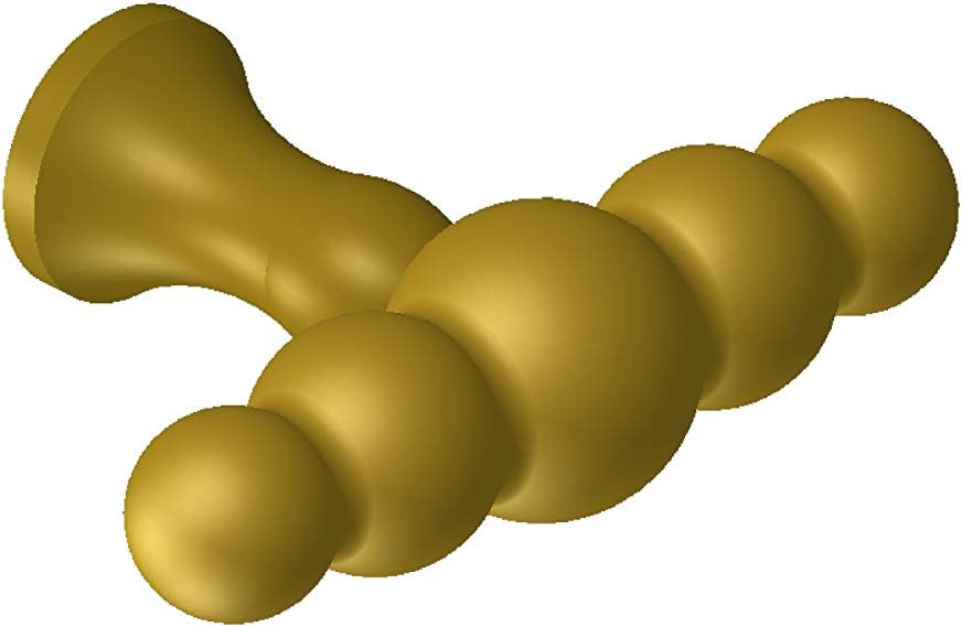 MYOH: TKNB.698.90.8 - Caterpillar T Knob - 90 mm (3.54 inches) - Polished Nickel - Brass