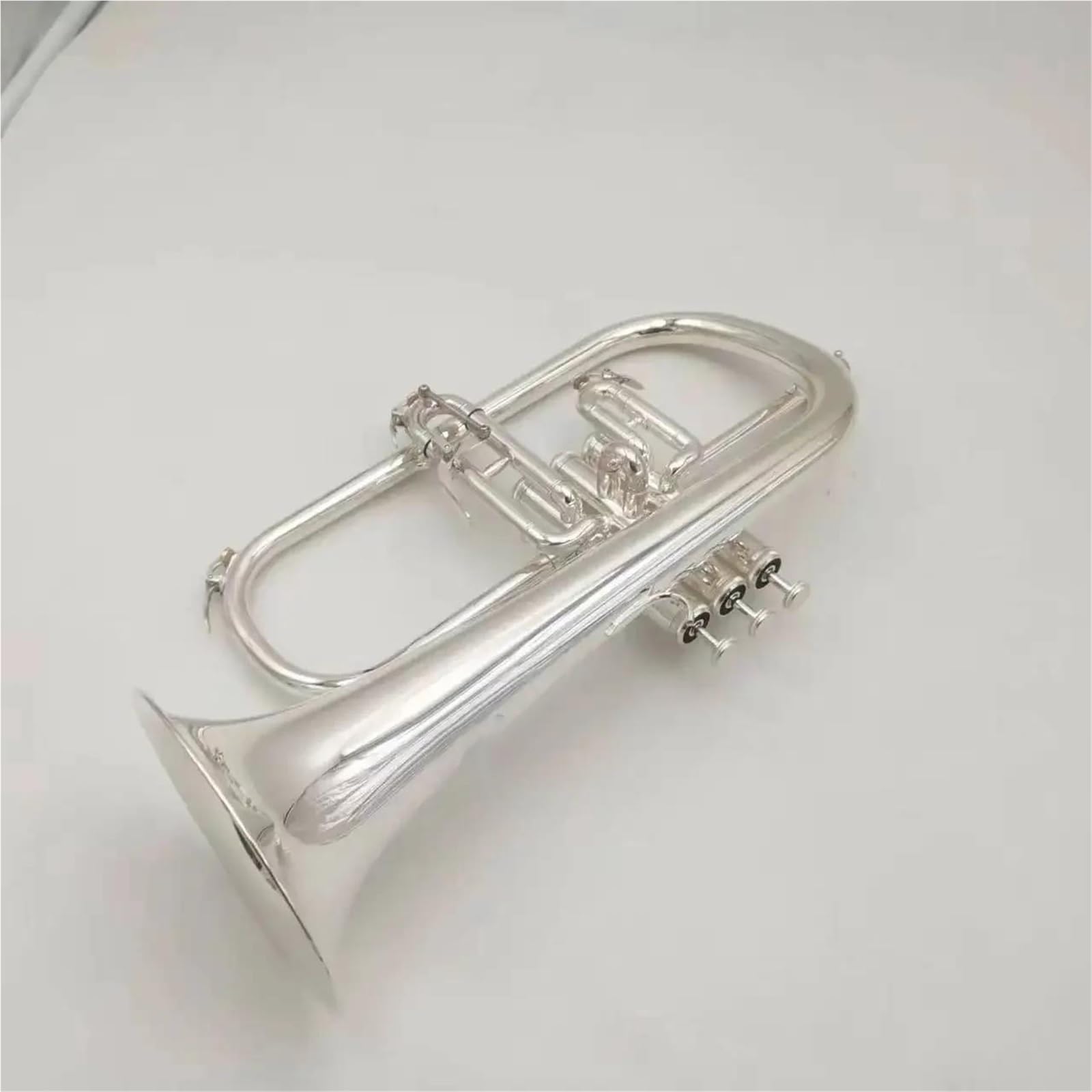 Trompete Flügelhorn Splitterbedecktes B-Dur Professionelle Trompetenmusikinstrumente Aus Messing Trompetenhorn