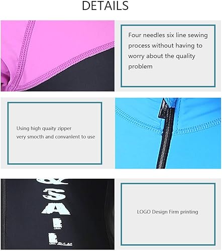 Miniatura 3 de Traje de baño corto Westuit de neopreno de 0.059 in para mujer, protección UV, protección contra erupciones para buceo, natación