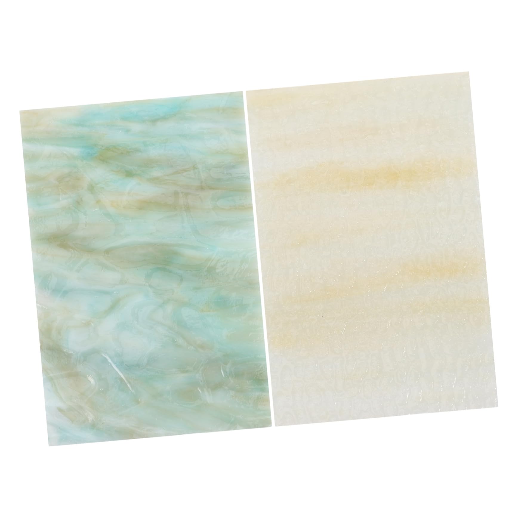 Didiseaon 2pezzi Vetro Texture Ondulata per Mosaico Fai da Te Forniture Artigianali in Vetro Decorazioni per Casa e Ufficio Piastrelle Uniche