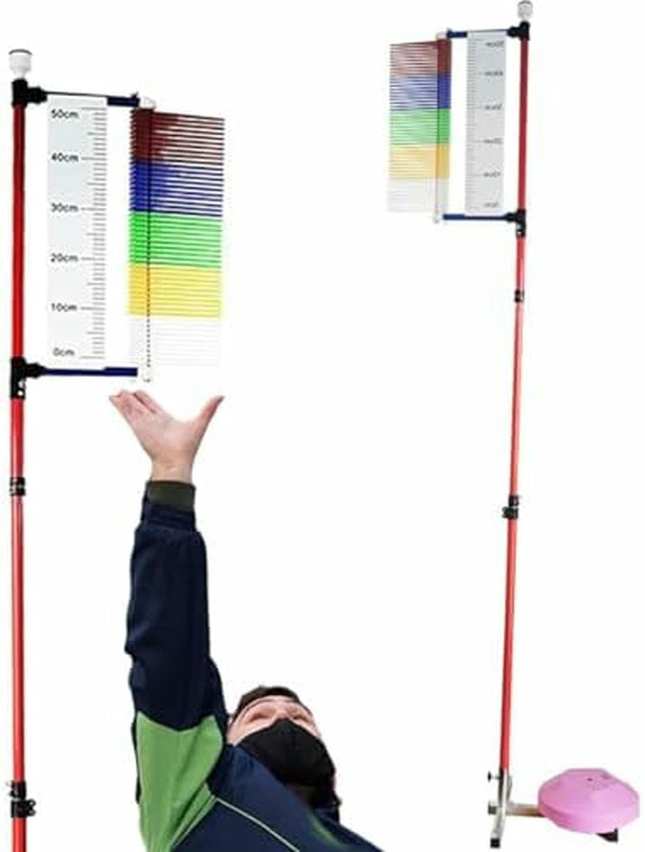 Entrenador de altura de salto de baloncesto para entrenar el rebote en el patio de casa