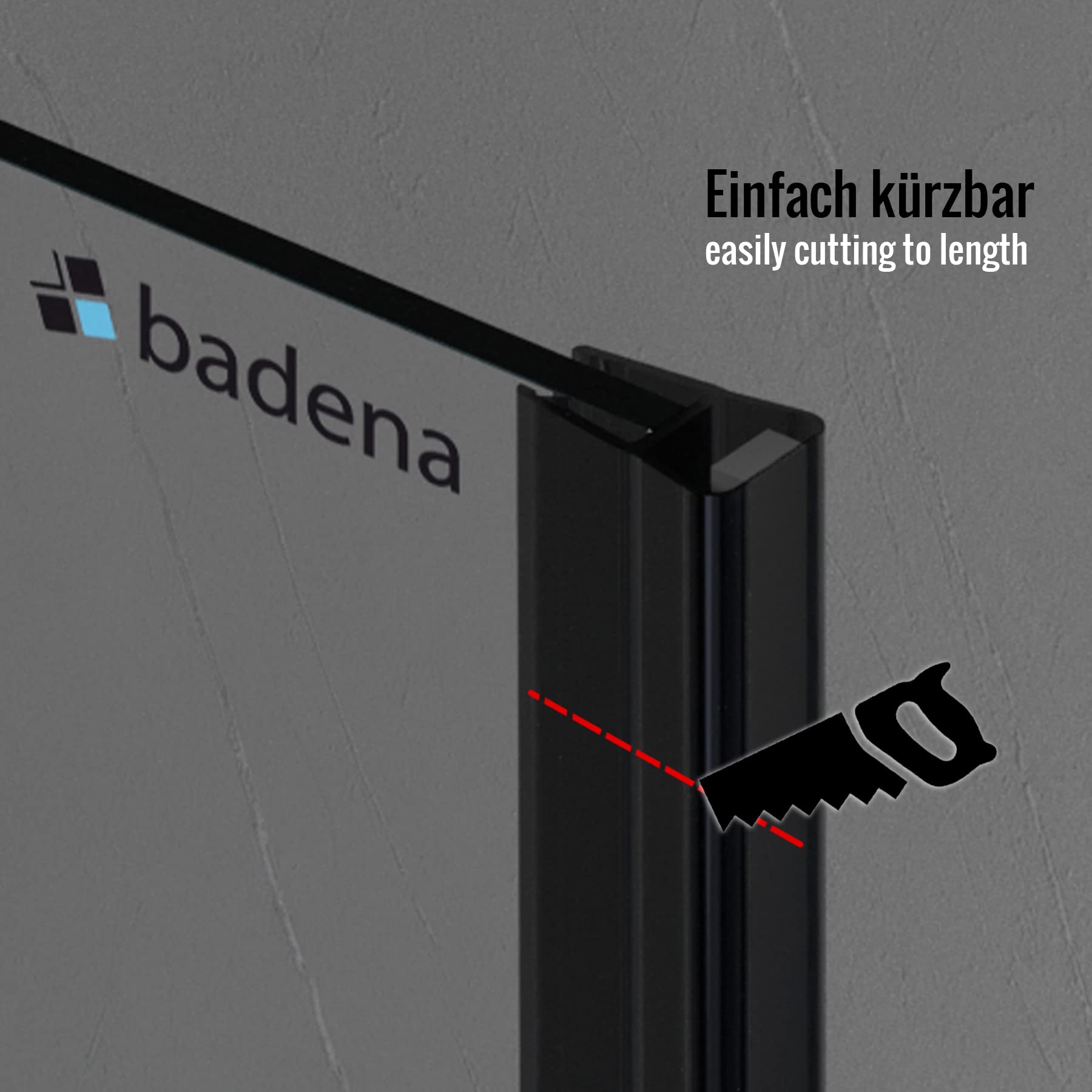 Glasduschmagnet Ersatz – 6,3 Cm, Für Schwingduschtüren, Schwarz, 2 Stück