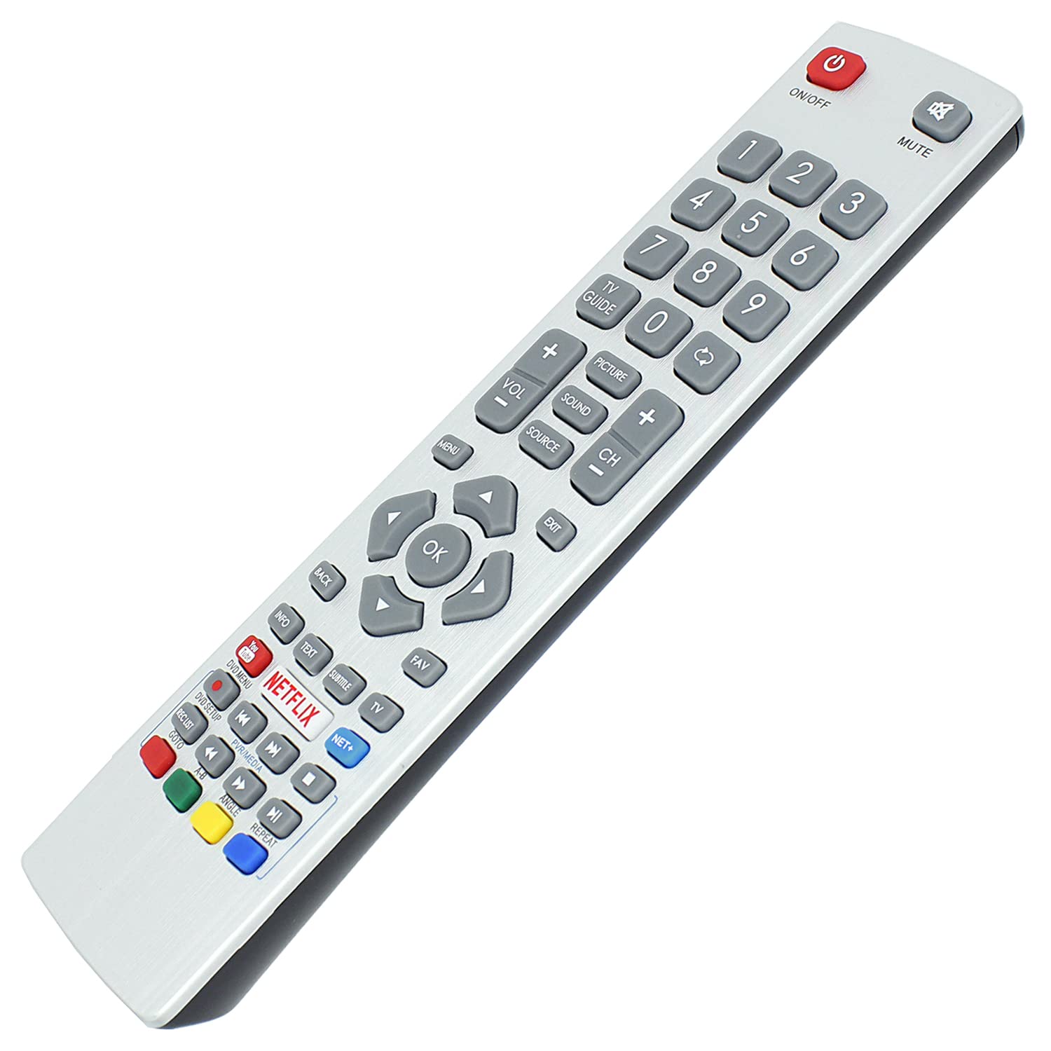 SHWRMC0115 Remote Control Replacement for Sharp TV LC-40CFG6002E LC-40CFG6002K LC-49CFG6001K LC-40FG5242E LC-40UG7252E LC-24DHG6001K LC-32CFG6001E LC-32HG5141K LC-32HG5341K LC-40UG7252K LC-40UI7352E - Image 2