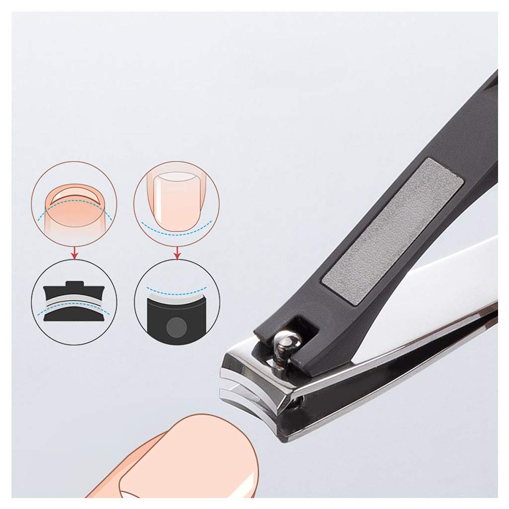 Coupe-Ongles Dames et Coupe-Ongles Hommes 3 pièces Set Pédicure Ongles en Acier Inoxydable Clippers Ensemble d'outils ménagers Ongle Couteau (Argent) Art Ongle