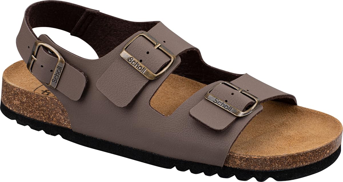 Scholl Men's Henri Sandal, Brown, 6 UK