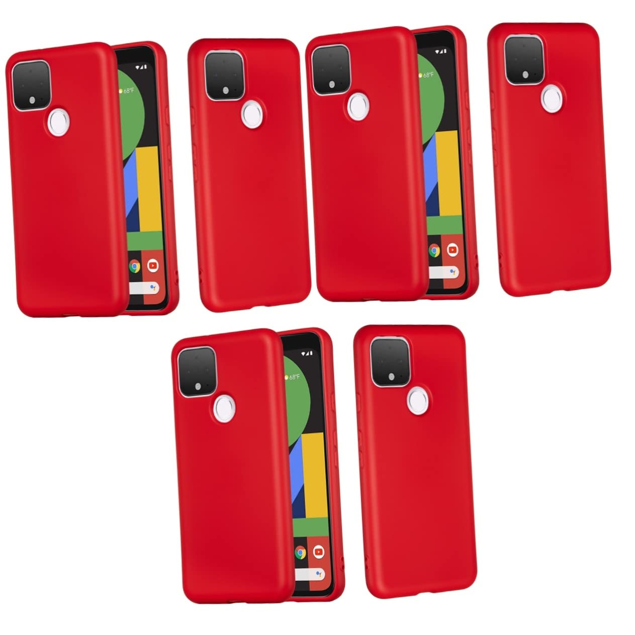 UPKOCH 3pezzi Cover Per Smartphone Silicone Liquido Con Laccetto Compatibile Con Pixel Protezione Anticaduta e Antigraffio Facile Accesso Porte e Pulsanti Design Elegante e Resistente