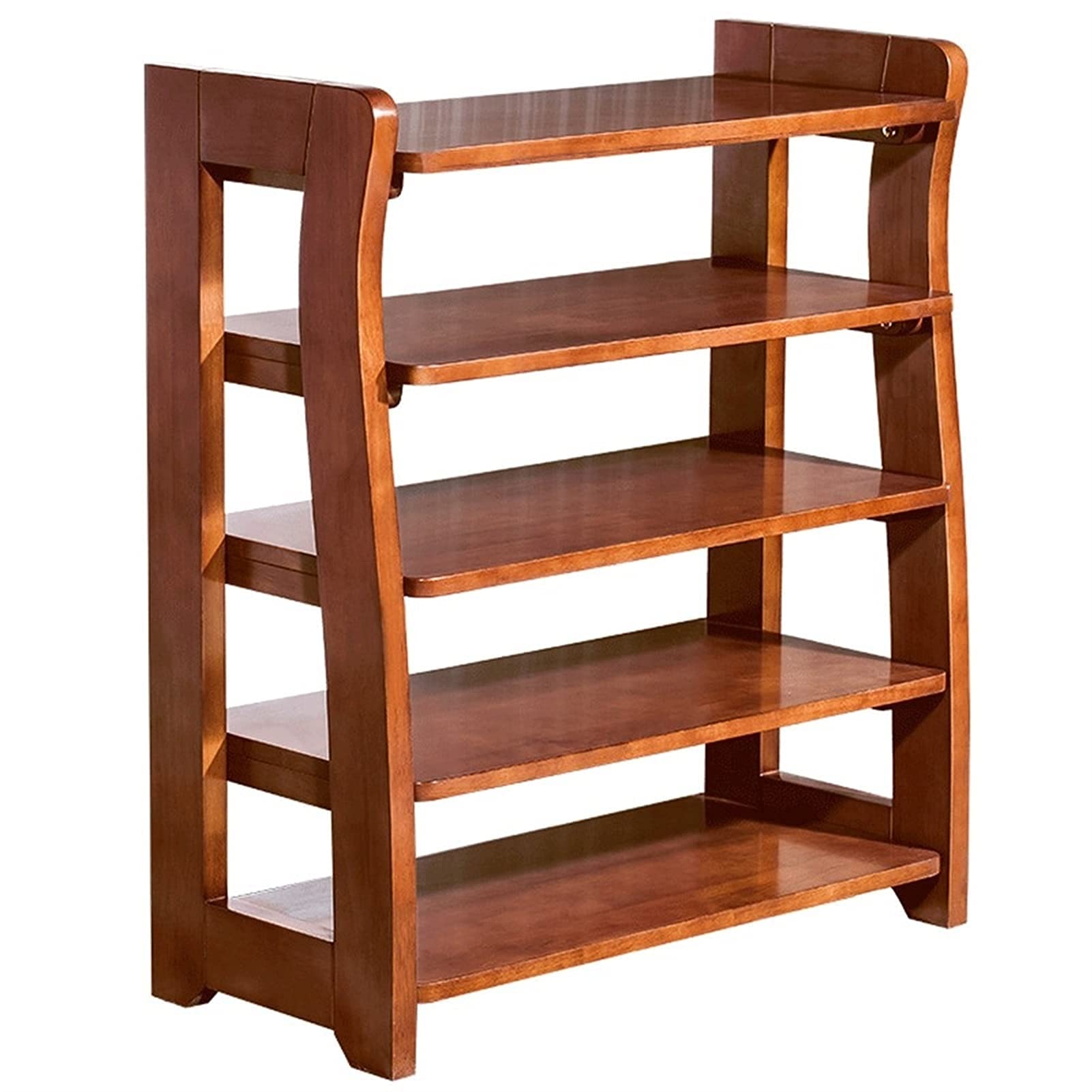 Étagère à chaussures bois massif 5 niveaux - Organisateur de stockage pour placard