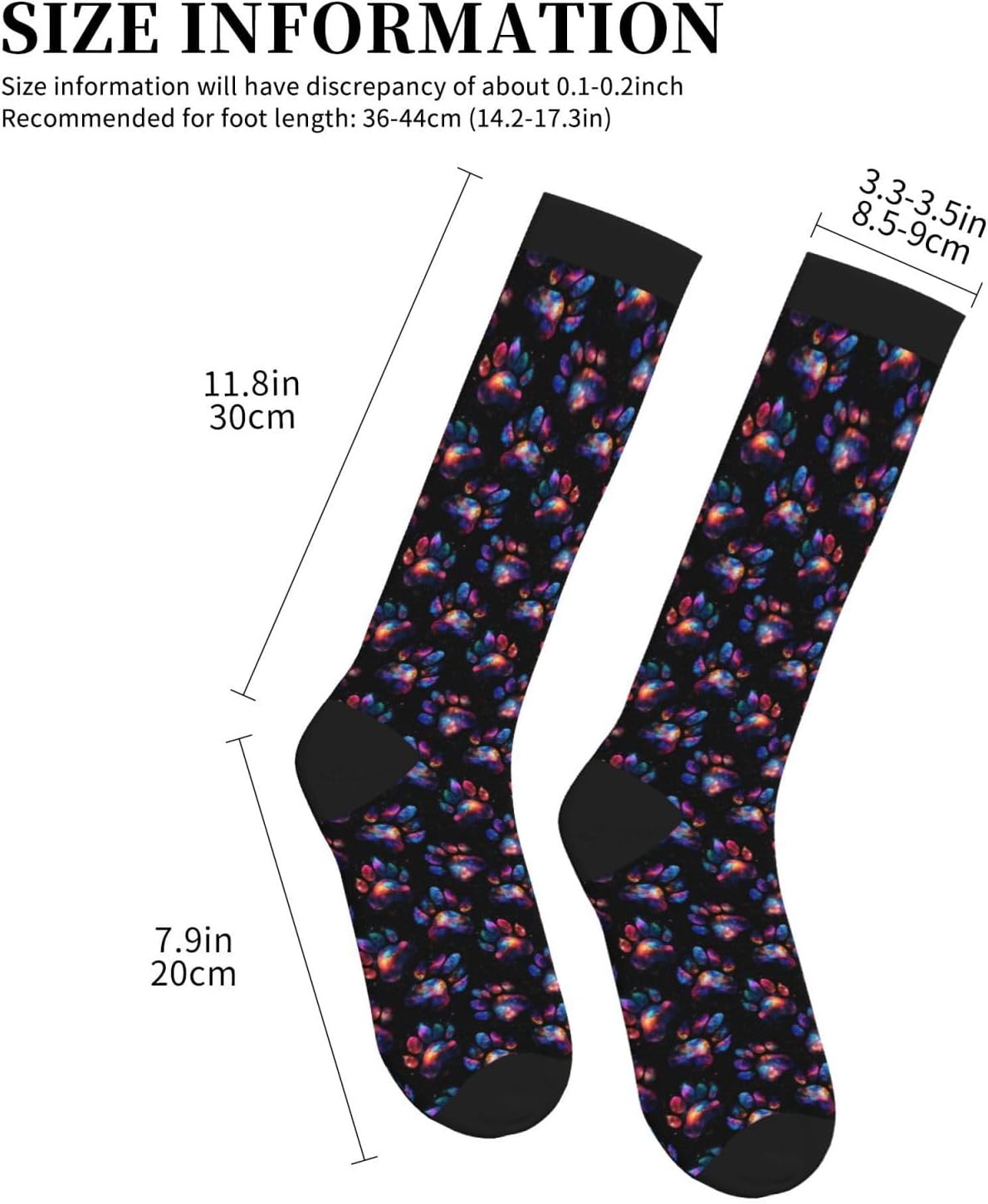 Compression Socks Calf Knee High Support Socks Novelty For Women Men Athletic Running Hiking Nurse - Image 5