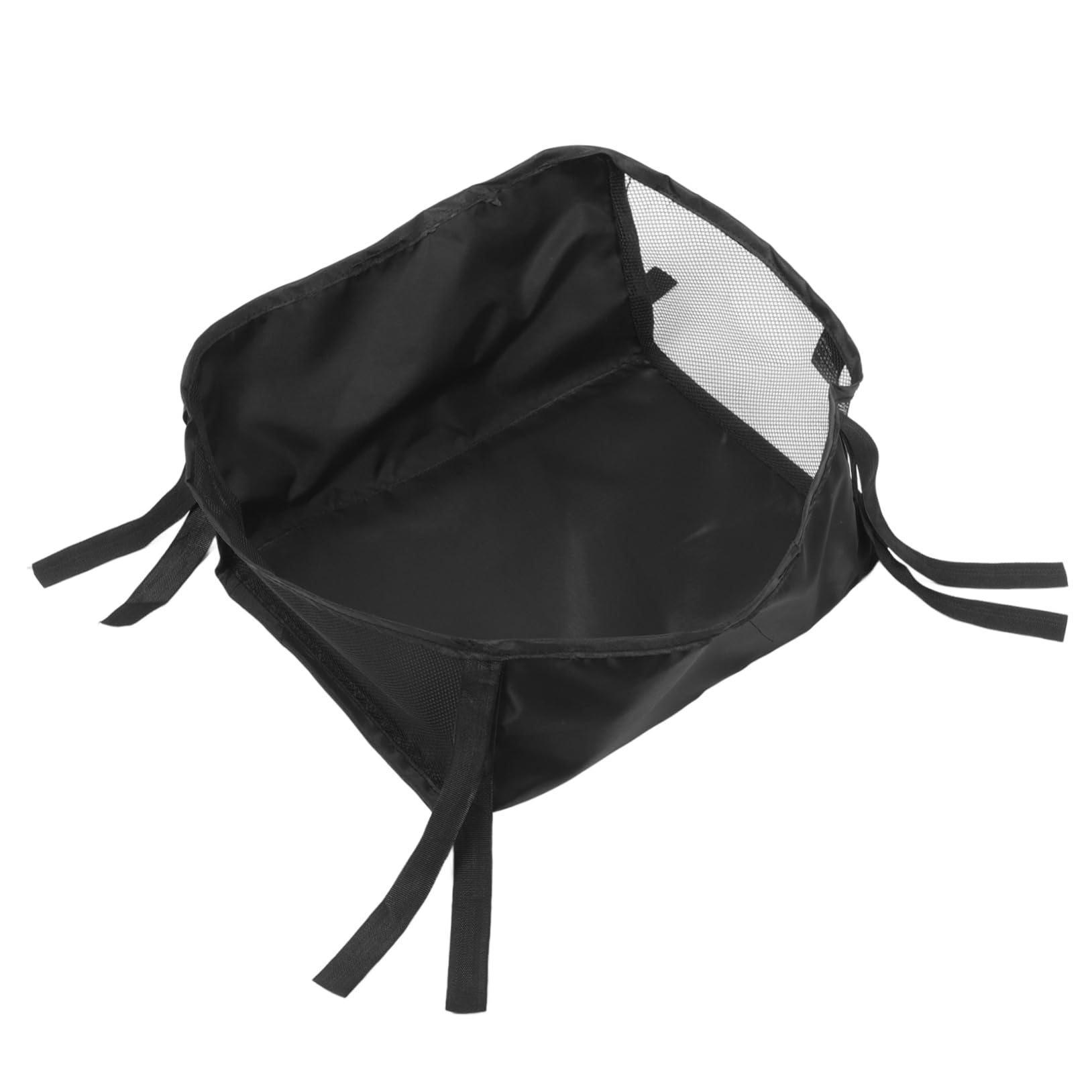 HANABASS 3 Piezas Bolsa Organizadora para Carrito de Cesta Inferior de Oxford Resistente Gran Capacidad para Almacenamiento Seguro bajo Cochecito Negro Pequeño