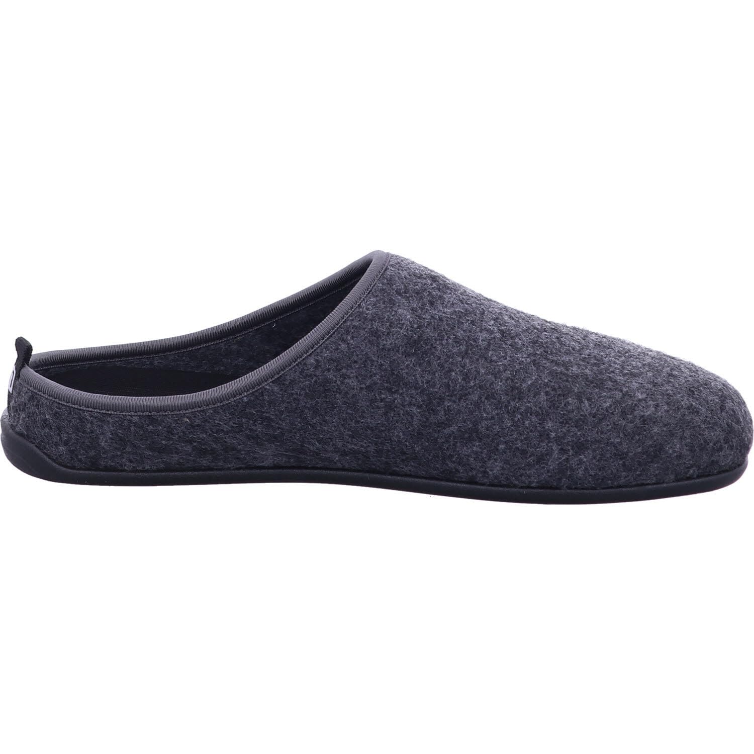 Nanga Erwachsene - Unisex Wool Slipper - Hausschuhe für Damen & Herren, Unisex Filz-Pantoffeln, Slipper mit Rutschfester Gummi-Sohle, Warme Pantoletten aus Wollfilz, Wechselfußbett schwarz 41
