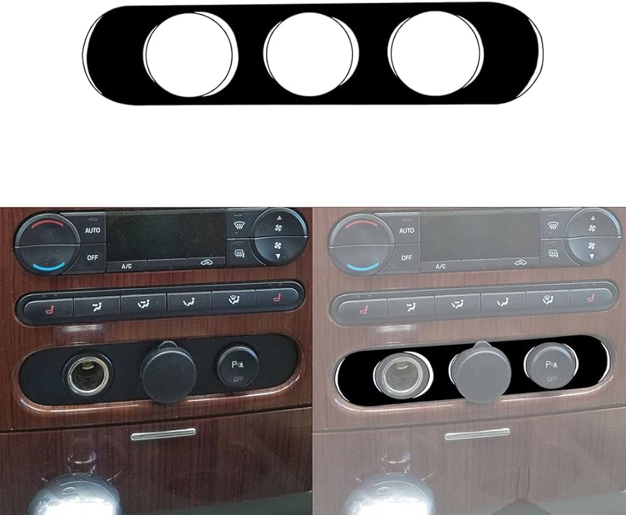 Amazon.com: UOADA Car Center Console Cigarette Lighter Panel Piano Black  Sticker Cover Trim Compatible with Ford F150 2004 2005 2006 2007 2008  Interior Accessories Style B (Sticker) : Automotive